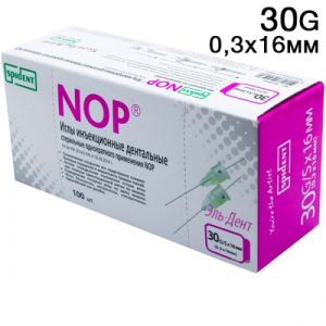Иглы карпульные NOP 16ммх30G (100шт.) SPIDENT