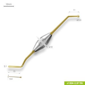 Гладилка FABRI 1304-2,5F TiN штопфер-шарик d=2,5мм с покрытием большая