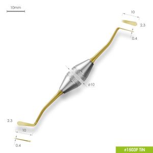 Гладилка FABRI малая двухсторонняя 1503F TIN