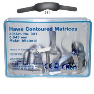 391 Матрицы металлические контурные для моляров билатеральные Kerr Hawe