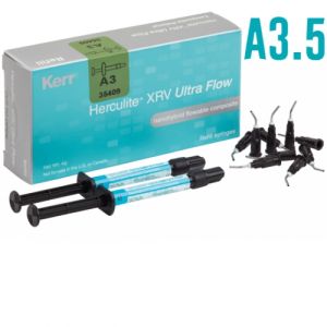 Herculite XRV Ultra Flow цв.A3,5 (2шпр.х2г, насадки-20шт.), 35410, Kerr