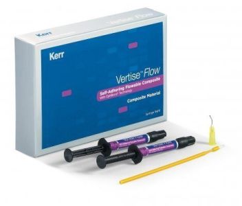 Vertise Flow A1, (2 шприца по 2гр) самопротравливающий жидкий композит, 34401, Kerr