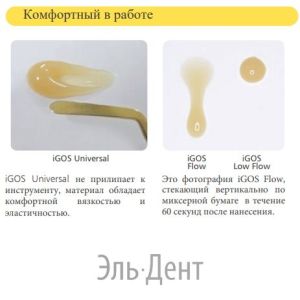 iGOS Low Flow Цвет A5 (1 шпр.-2,6 г) цирконосодержащий жидкотекучий композит, YAMAKIN