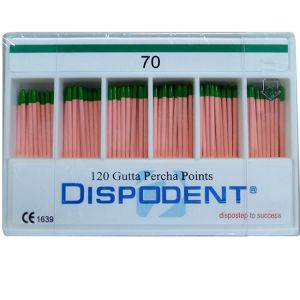 Штифты гуттаперчевые 02 №70 (120шт), Dispodent