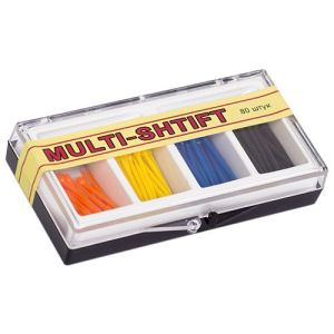 Беззольные штифты Multi-Shtift ассорти 4-видов (4х20шт.), РуДент