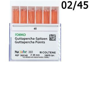 Гуттаперча 02/№45 (100 шт) ROECO Coltene