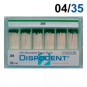 Абсорберы конусные 04 №35 (100шт), Dispodent