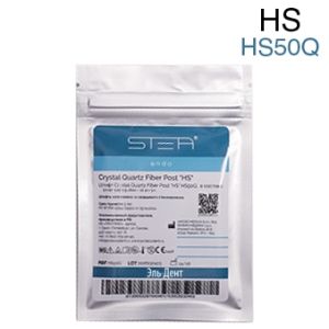 Штифты стекловолоконные, кварцевые Crystal Quartz Fiber Post "HS" конические 1,25-0,5-18мм. (10шт.) HS50Q. STEA