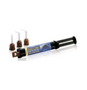 Duo-Link Universal (1 сдвоенный шприц 8гр), цвет: Milky White. Композитный цемент двойного отверждения, BISCO