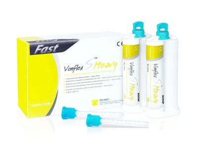 Vonflex S Heavy Fast А-силикон для регистрации прикуса, 2x50мл
