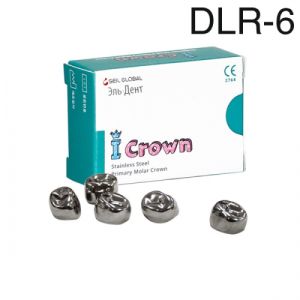 Коронки I CROWN Refill DLR-6 из нержавеющей стали детские (5 шт) Seil Global