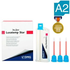 Luxatemp Star Automix A2 (1 картридж 50мл (76г)+15 насадок), самополимеризующийся композит 110907, DMG