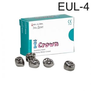 Коронки I CROWN Refill EUL-4 из нержавеющей стали детские (5 шт) Seil Global