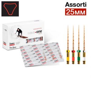 WaveOne Gold Assort 25мм (4 шт.) - реципрокный инструмент эндодонтический в блистерах