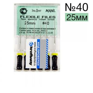 Flexile Files Мани №40 - (25 мм) упаковка 6 шт.