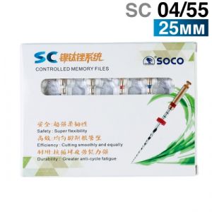 Файлы машинные с памятью формы SC 04/55, 25мм. (6шт.) SOCO