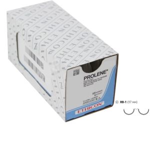 Prolene W8557 4/0, 90см, кол.17 мм х 2, 1/2