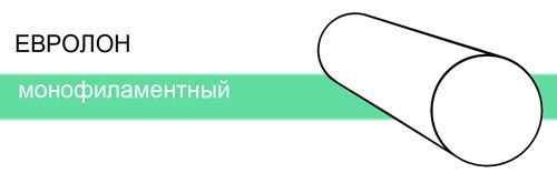 ЕвроЛон 4/0, 75см, 19мм, обр.реж.3/8, 12шт. синтетический монофиламентный нерассасывающийся шовный материал из полиамида 6/6.