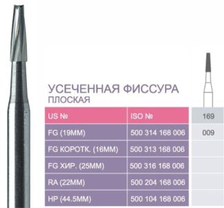 169 Твердосплавные боры Prima для турб. након.FG (19мм)
