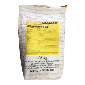 Гипс Marmodent 3 кл, цвет белый, 25 кг, мешок. Натуральный гипс для моделей