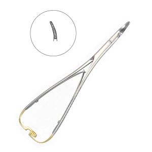 Иглодержатель Nadelhalter TC, изогнутый, 17 см